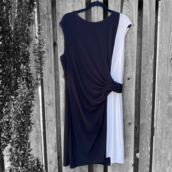 Ralph Lauren Dress Black White Size 18 - Picture 9 of 10